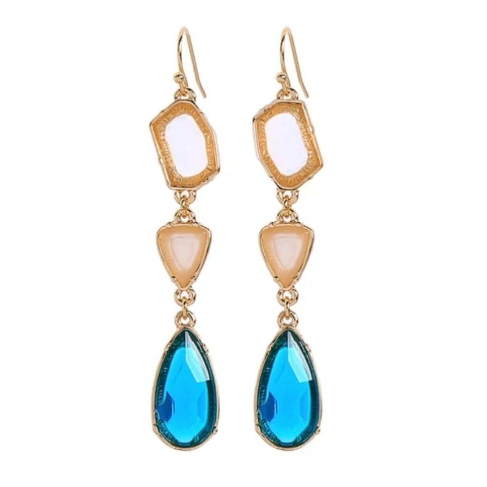 5/$25 Multicolor Crystal Drop Earrings